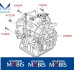 new transmission a4cf1 4-speed set hyundai kia 2008-15